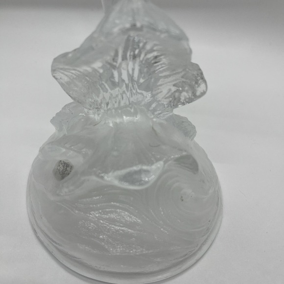 Cristal D'Arques Lead Crystal Dolphin Figure Statue France Clear Frosted - Picture 3 of 10